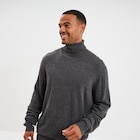 Pull col roulé manches longues gris foncé homme dans le catalogue La Halle