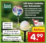 LED Solar Lichtblüte oder Dekostecker Angebote bei Netto Marken-Discount Aachen für 4,99 €