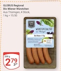 Bio Wiener Würstchen Angebote von Globus Regional bei GLOBUS Gotha für 2,79 €
