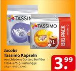 Jacobs Tassimo Kapseln Angebote bei famila Nordost Lüneburg für 3,99 €