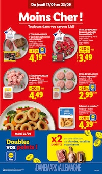Promotion Crevettes Crues dans le prospectus Lidl, valable du 17/09/2026 au 23/09/2026 Promo Crevettes Crues dans le catalogue Lidl du moment à la page 11