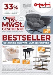 Opti-Wohnwelt Möbel & Einrichtung Prospekt der aktuellen Woche mit 32 Seiten, gültig von 15.10.2026 bis 14.11.2026, in Bingen und Umgebung Aktueller Opti-Wohnwelt Möbel & Einrichtung Prospekt in Bingen und Umgebung, "Bestseller zum besten Preis" mit 32 Seiten, 15.10.2026 - 14.11.2026