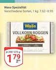 Vollkorn Roggen im Angebot bei GLOBUS in Gera Vollkorn Roggen Angebote von Wasa bei GLOBUS Gera für 1,79 €