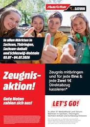 MediaMarkt Saturn Prospekt für Pößneck: "Zeugnisaktion!", 1 Seite, 03.07.2026 - 04.07.2026