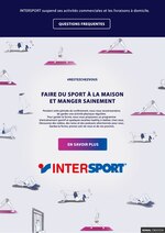 Catalogue Intersport "Faire du sport à la maison et manger sainement", 1 pages, à La Source, 03/04/2020 - 30/04/2020 Prospectus Intersport "Faire du sport à la maison et manger sainement", 1 pages, à La Source, 03/04/2020 - 30/04/2020