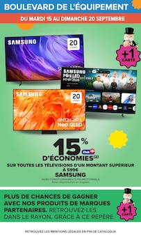 Promotion Samsung dans le prospectus Carrefour, valable du 15/09/2026 au 28/09/2026 Promo Samsung dans le catalogue Carrefour du moment à la page 71