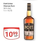 Echter Übersee Rum im Angebot bei GLOBUS in Weimar Echter Übersee Rum Angebote von Pott bei GLOBUS Weimar für 10,99 €