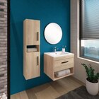 Ensemble meuble + vasque + miroir L. 60 cm "Kdi" - Brico Dépôt à Caen Ensemble meuble + vasque + miroir L. 60 cm "Kdi" en promo chez Brico Dépôt Caen à 139,00 €