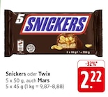 EDEKA Taunusstein - Snickers Angebot im Prospekt Snickers bei EDEKA im Taunusstein Prospekt für 2,22 €