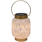 Lanterne en verre à motif Solar - Action - Action à Bourg-en-Bresse Lanterne en verre à motif Solar - Action en promo chez Action Bourg-en-Bresse à 4,99 €