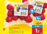 Snackradieschen im Angebot bei Netto Marken-Discount in Grevenbroich Snackradieschen Angebote bei Netto Marken-Discount Grevenbroich für 0,75 €