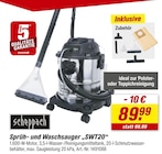 Sprüh- und Waschsauger „SWT20“ Angebote von scheppach bei toom Baumarkt Regensburg für 89,99 €