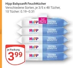 Babysanft Feuchttücher bei GLOBUS im Prospekt "" für 3,99 €