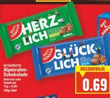 Alpenrahm-Schokolade Angebote von GUT&GÜNSTIG bei E center Falkensee für 0,69 €