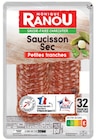 Saucisson sec 32 petites tranches - Monique Ranou en promo chez Intermarché Hyper Saucisson sec 32 petites tranches - Monique Ranou dans le catalogue Intermarché Hyper