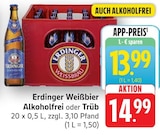 Weißbier im Angebot bei E center in Bruchsal Weißbier Angebote von Erdinger bei E center Bruchsal für 13,99 €