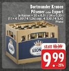 Pilsener im Angebot bei EDEKA in Steinfurt Pilsener Angebote von Dortmunder Kronen bei EDEKA Steinfurt für 9,99 €