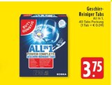 Aktuelle Geschirrspüler Angebote bei EDEKA in Oberhausen Aktuelles Geschirr-Reiniger Tabs Angebot bei EDEKA in Oberhausen ab 3,75 €