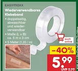 Wiederverwendbares Klebeband im Angebot bei Netto Marken-Discount in Heilbronn Wiederverwendbares Klebeband Angebote von EASYmaxx bei Netto Marken-Discount Heilbronn für 5,99 €