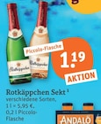 Sekt Piccolo-Flasche Angebote von Rotkäppchen bei tegut Erlangen für 1,19 €