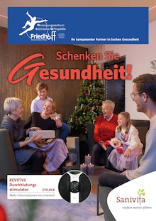 Aktueller Sanitätshaus Friedhoff GmbH & Co. KG Prospekt "Schenken Sie Gesundheit!" Seite 1 von 6 Seiten für Korbach