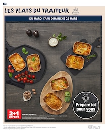 Prix et réduction Gratin dans le prospectus Carrefour Market en cours Offre Gratin dans le catalogue Carrefour Market du moment à la page 26