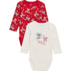 Bodies manches longues Noël - DISNEY en promo chez Carrefour Courbevoie à 7,99 €
