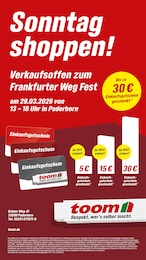 toom Baumarkt Prospekt für Paderborn: "Sonntag shoppen!", 1 Seite, 29.03.2026 - 29.03.2026