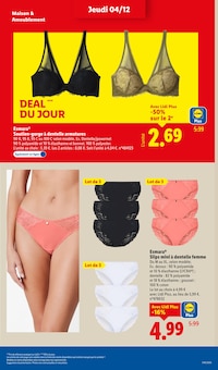 Promotion Mode dans le prospectus Lidl, valable du 04/12/2025 au 10/12/2025 Promo Mode dans le catalogue Lidl du moment à la page 49