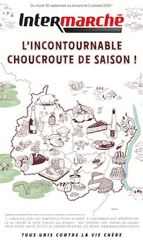 Prospectus Intermarché de la semaine "L'INCONTOURNABLE CHOUCROUTE DE SAISON !" avec 1 pages, valide du 30/09/2025 au 05/10/2025 pour Betschdorf et alentours