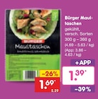 Maultaschen im Angebot bei Netto Marken-Discount in Kiel Maultaschen Angebote von Bürger bei Netto Marken-Discount Kiel für 1,39 €