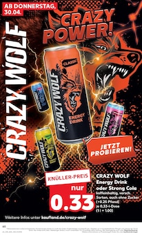 Energydrink im Kaufland Prospekt "Aktuelle Angebote" mit 62 Seiten (Ahlen)