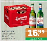 Getränke A-Z Schenkenberg - Budweiser Angebot im Prospekt Budweiser bei Getränke A-Z im Schenkenberg Prospekt für 16,99 €