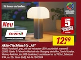 toom Baumarkt - Akku-Tischleuchte „Ali“ Angebot im Prospekt Akku-Tischleuchte „Ali“ bei toom Baumarkt im Prospekt "" für 12,99 €
