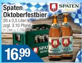 Oktoberfestbier von Spaten im aktuellen Getränke City Prospekt für 16,99 €