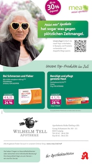 Aktueller mea - meine apotheke Prospekt "Unsere Juli-Angebote" Seite 1 von 4 Seiten für Leipzig
