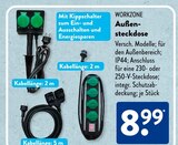 Außensteckdose Angebote von WORKZONE bei ALDI SÜD Saarbrücken für 8,99 €