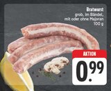 Bratwurst grob, im Bändel mit Majoran Angebote bei E center Suhl für 0,99 €