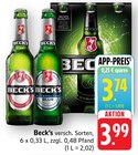 Aktuelles Beck's Angebot bei E center in Reutlingen ab 3,74 €