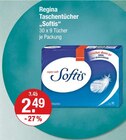 Taschentücher "Softis" von Regina im aktuellen V-Markt Prospekt für 2,49 €