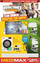 MEDIMAX Prospekt für Voerde mit 11 Seiten MEDIMAX Prospekt für Voerde: "TEAM CRUNCH: KNUPSERN ZUM ANPFIFF", 11 Seiten, 19.06.2026 - 26.06.2026