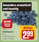 Heidelbeeren von REWE Beste Wahl für 2,99 € bei REWE im Angebot Heidelbeeren von REWE Beste Wahl im aktuellen REWE Prospekt