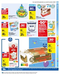 Prix et réduction Danone dans le prospectus Carrefour en cours Offre Danone dans le catalogue Carrefour du moment à la page 9