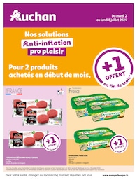 Catalogue Supermarchés Auchan Hypermarché en cours à Verneiges et alentours, Nos solutions Anti-inflation pro plaisir, 6 pages, 02/07/2024 - 08/07/2024