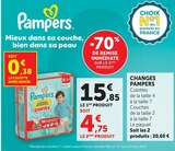 Changes - Pampers en promo chez Super U Chelles à 4,75 €