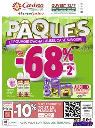 Casino Supermarchés Catalogue "PÂQUES", 24 pages, Servières, 03/04/2023 - 16/04/2023 Casino Supermarchés Catalogue "PÂQUES", 24 pages, Servières, 03/04/2023 - 16/04/2023