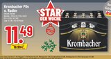 Aktuelle Krombacher Angebote bei E center in Würselen Aktuelles Pils oder Radler Angebot bei E center in Würselen ab 11,49 €