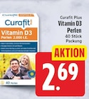Vitamin D3 Perlen von Curafit Plus für 2,69 € bei EDEKA im Angebot Vitamin D3 Perlen von Curafit Plus im aktuellen EDEKA Prospekt