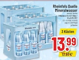 Mineralwasser 12 x 0,7 l Glas bei Trinkgut im Kerpen Prospekt für 13,99 €