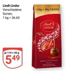 Lindor Angebote von Lindt bei GLOBUS Saarbrücken für 5,49 €